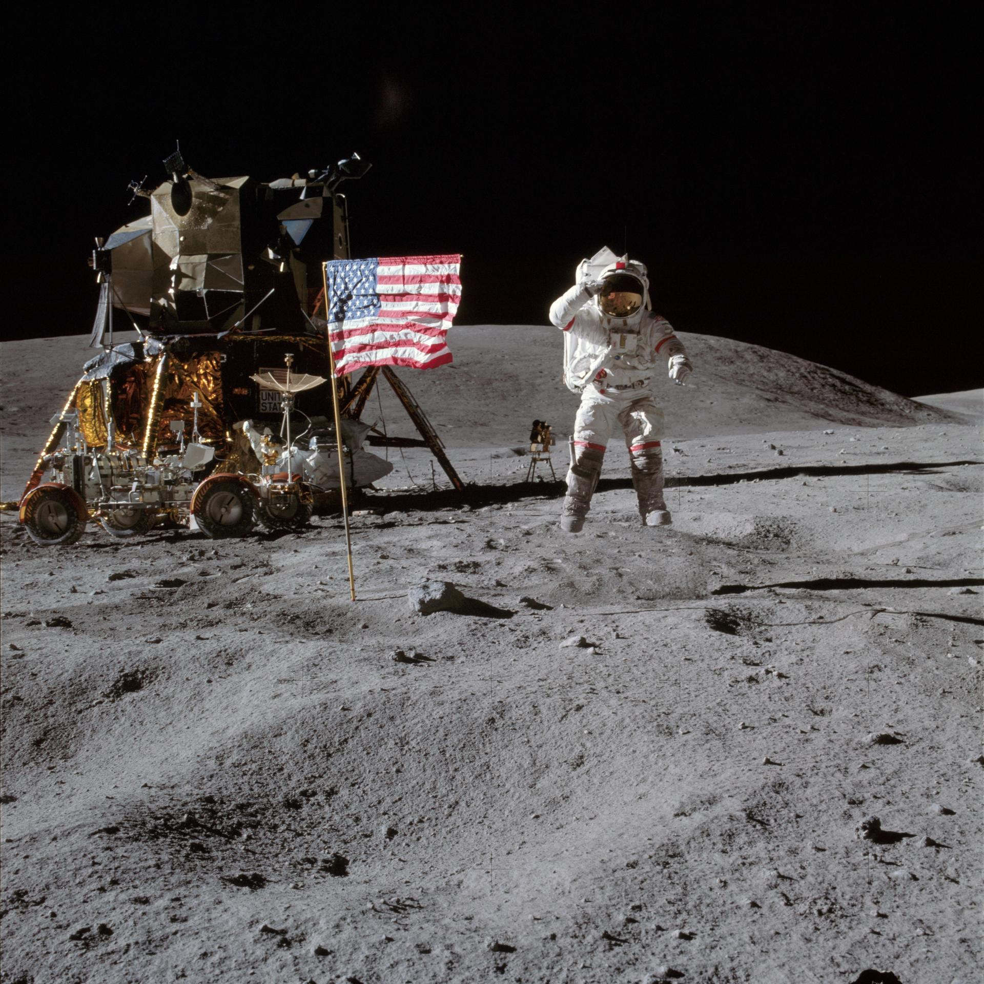apollo 16 salute